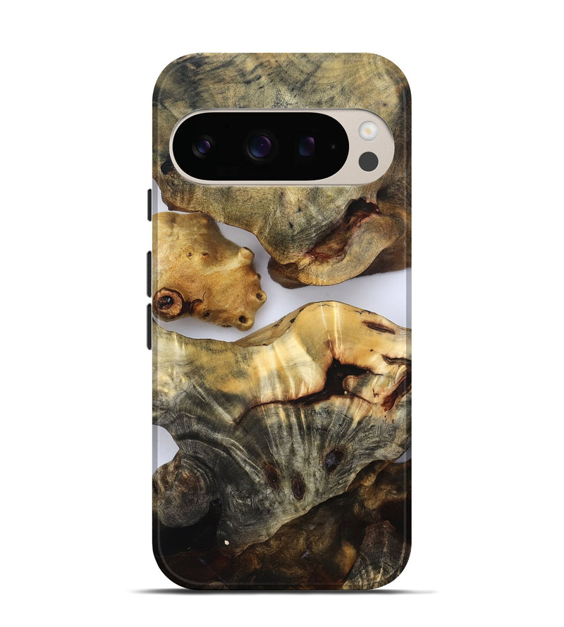 Pixel 10 Pro Wood Live Edge Phone Case - Kaylen (Clear, 832665)