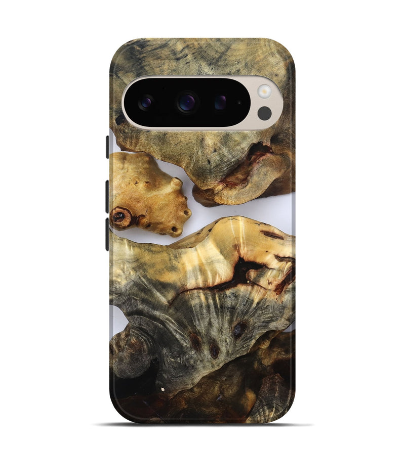 Pixel 9 Pro Wood Live Edge Phone Case - Kaylen (Clear, 832665)