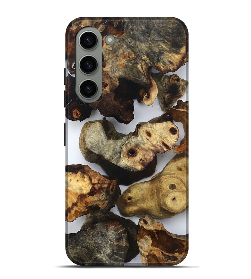 Galaxy S23 Plus Wood Live Edge Phone Case - Ruby (Clear, 832666)