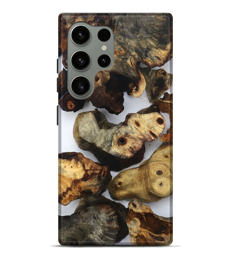 Galaxy S24 Ultra Wood Live Edge Phone Case - Ruby (Clear, 832666)