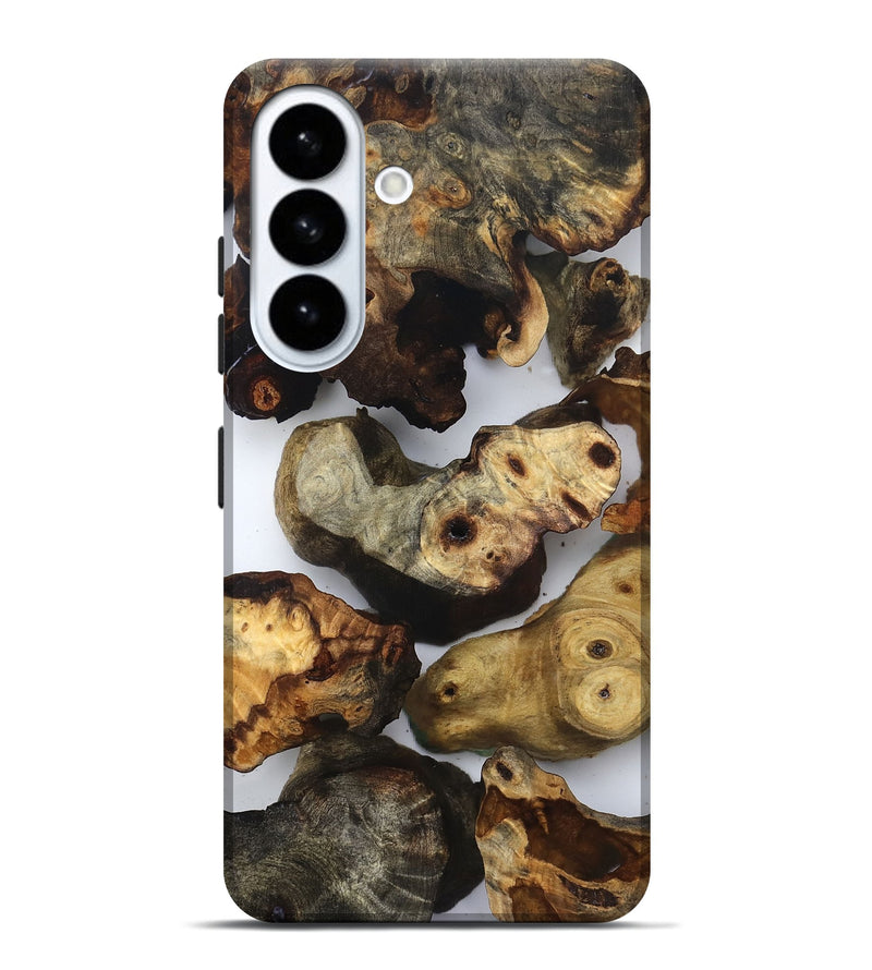 Galaxy S26 Plus Wood Live Edge Phone Case - Ruby (Clear, 832666)