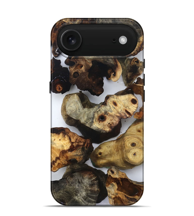 iPhone 17 Air Wood Live Edge Phone Case - Ruby (Clear, 832666)