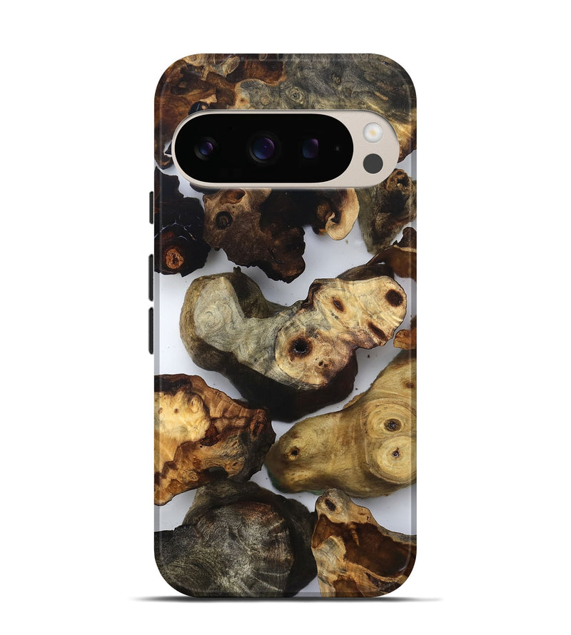 Pixel 10 Pro Wood Live Edge Phone Case - Ruby (Clear, 832666)
