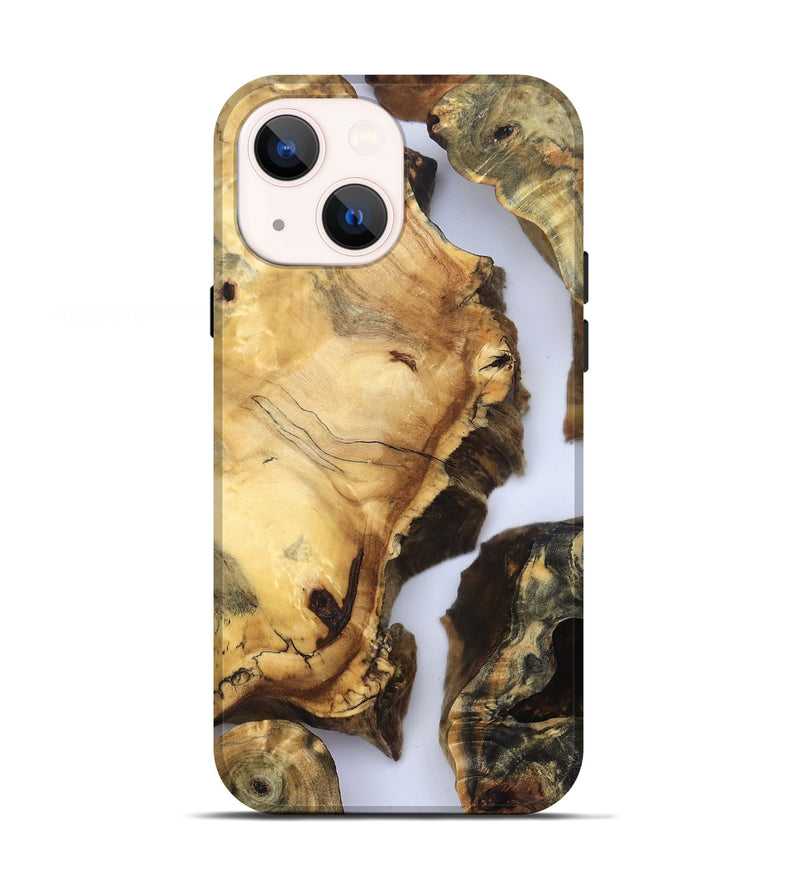 iPhone 13 Wood Live Edge Phone Case - Janene (Clear, 832668)