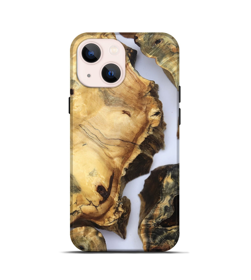 iPhone 13 mini Wood Live Edge Phone Case - Janene (Clear, 832668)