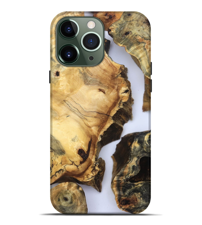 iPhone 13 Pro Max Wood Live Edge Phone Case - Janene (Clear, 832668)