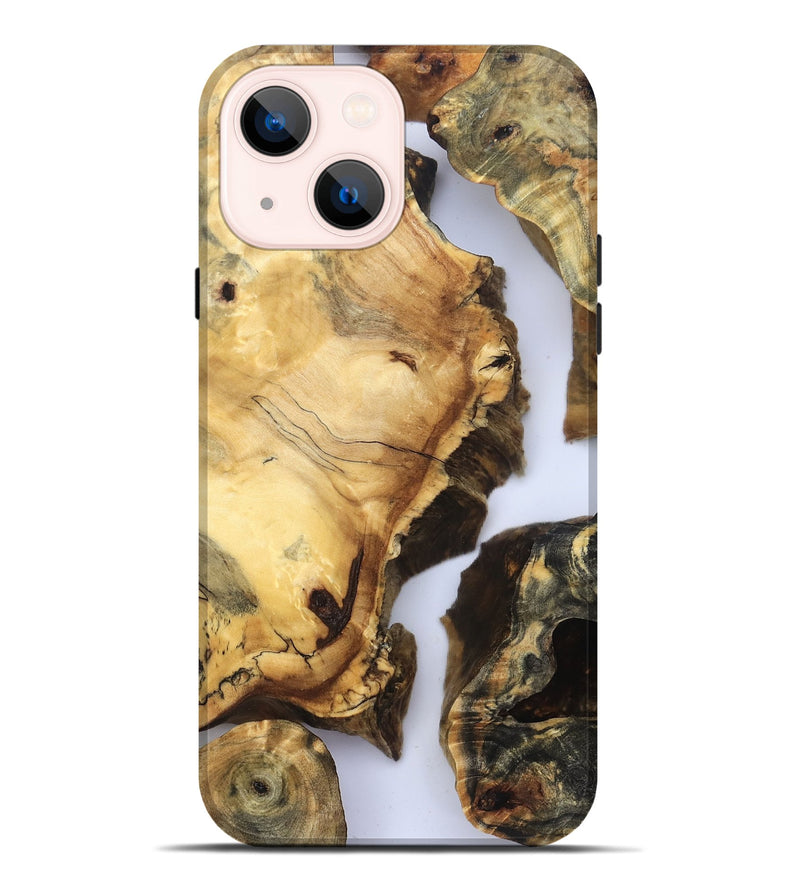iPhone 14 Plus Wood Live Edge Phone Case - Janene (Clear, 832668)