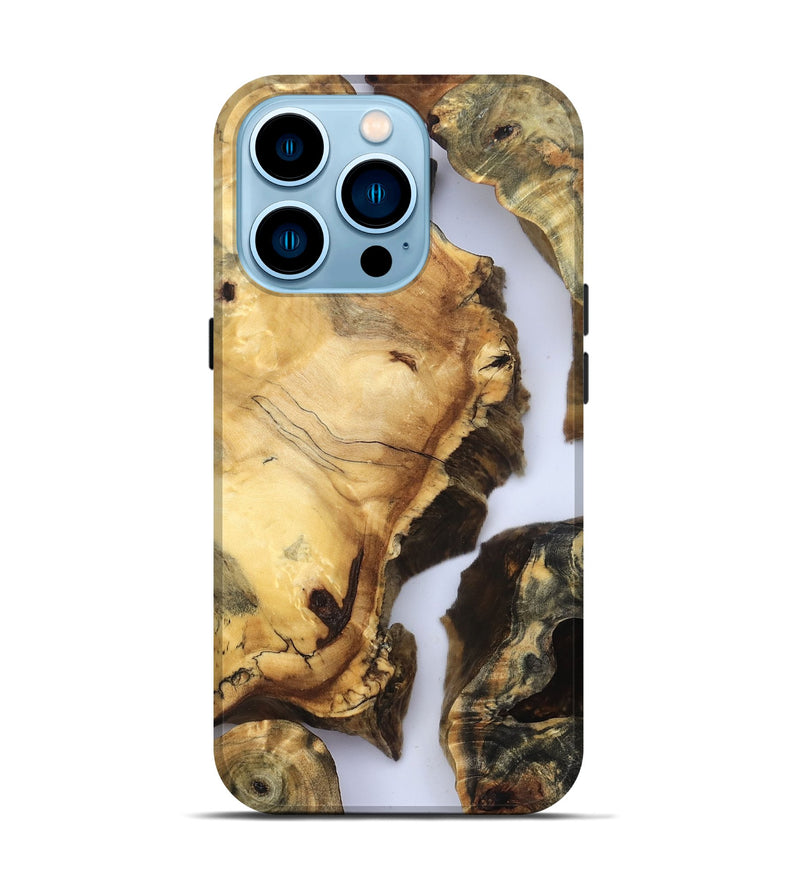 iPhone 14 Pro Wood Live Edge Phone Case - Janene (Clear, 832668)