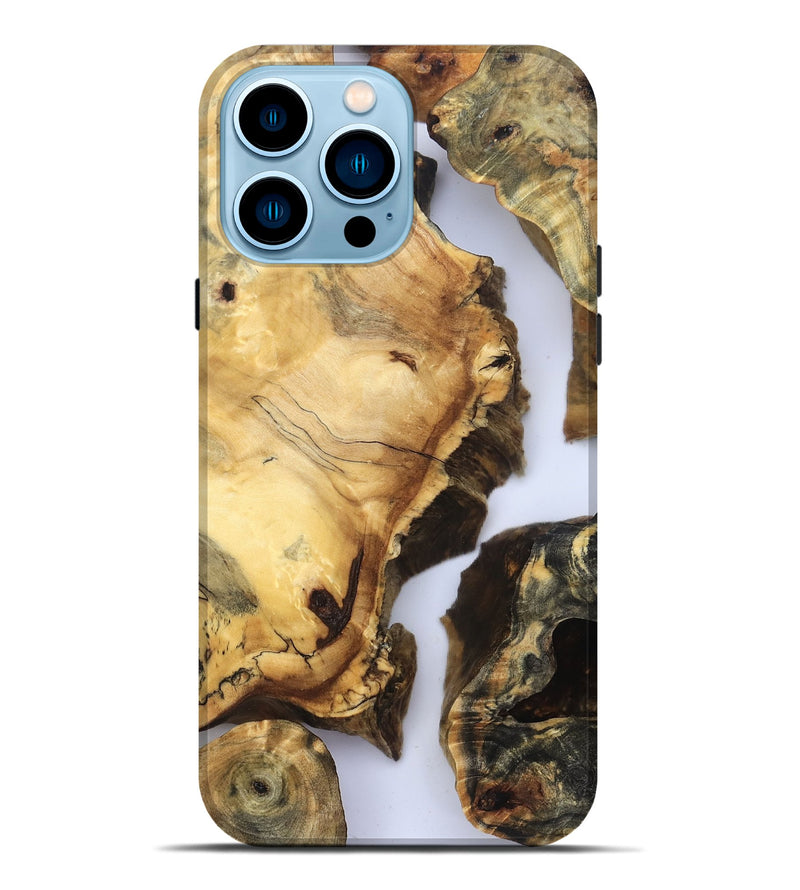 iPhone 14 Pro Max Wood Live Edge Phone Case - Janene (Clear, 832668)