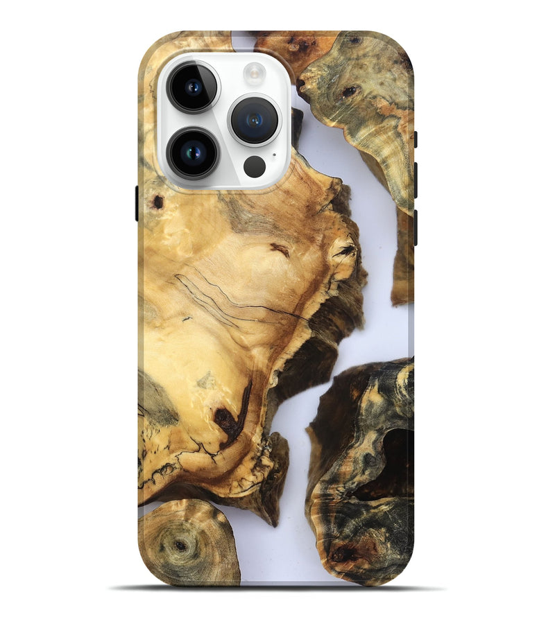 iPhone 15 Pro Max Wood Live Edge Phone Case - Janene (Clear, 832668)