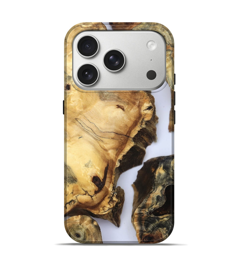 iPhone 17 Pro Wood Live Edge Phone Case - Janene (Clear, 832668)