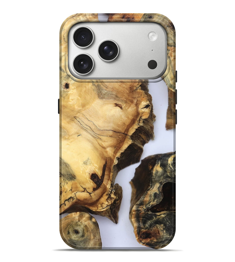 iPhone 17 Pro Max Wood Live Edge Phone Case - Janene (Clear, 832668)
