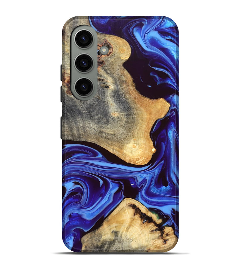 Galaxy S24 Plus Wood Live Edge Phone Case - Alisson (Blue, 832669)
