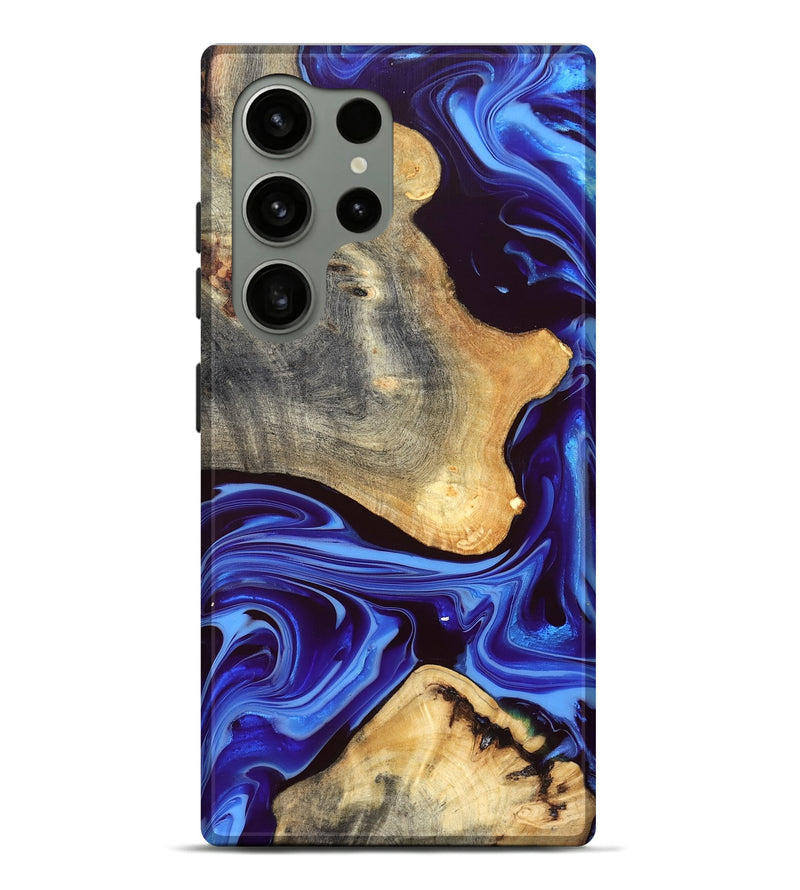 Galaxy S24 Ultra Wood Live Edge Phone Case - Alisson (Blue, 832669)