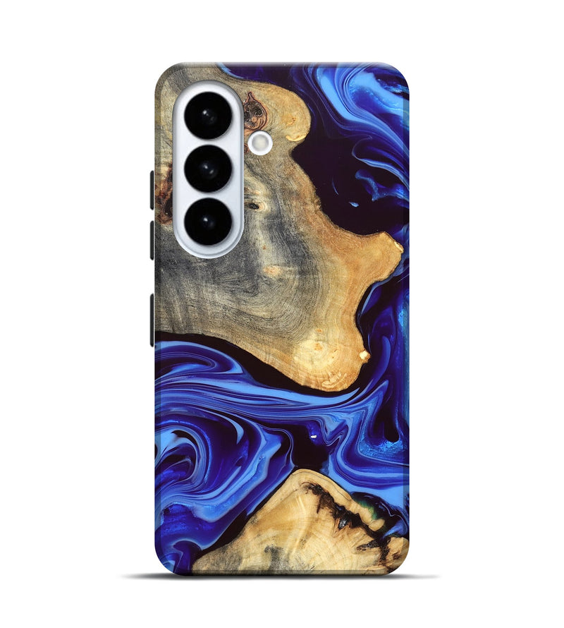 Galaxy S26 Wood Live Edge Phone Case - Alisson (Blue, 832669)