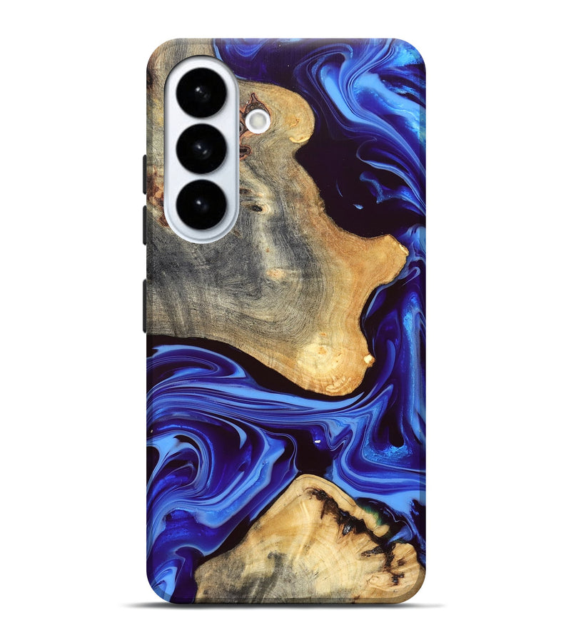 Galaxy S26 Plus Wood Live Edge Phone Case - Alisson (Blue, 832669)