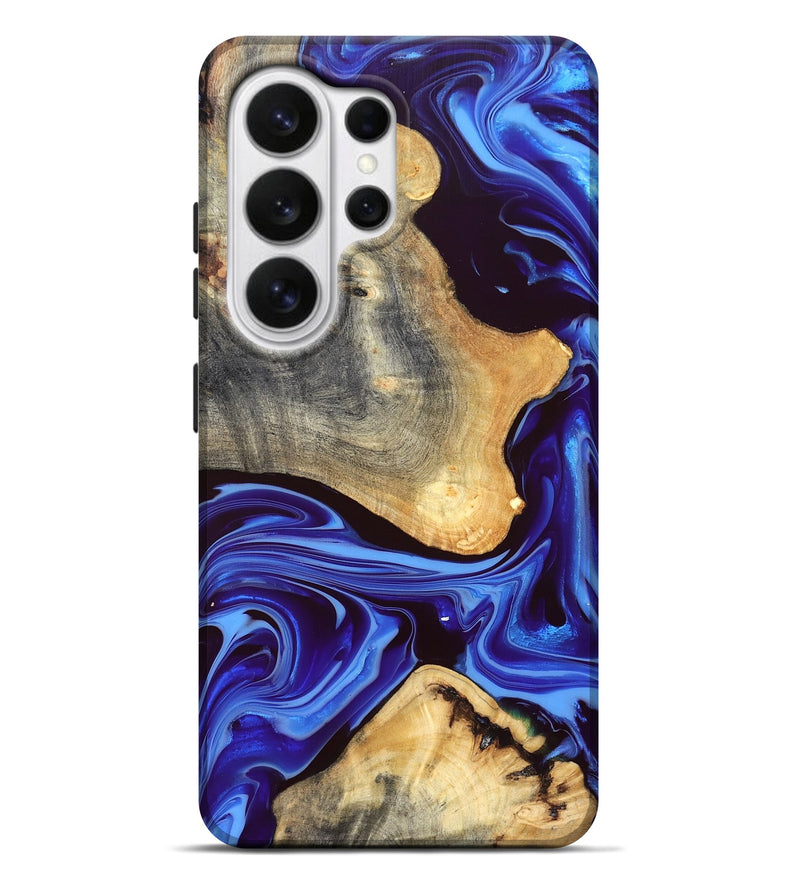Galaxy S26 Ultra Wood Live Edge Phone Case - Alisson (Blue, 832669)