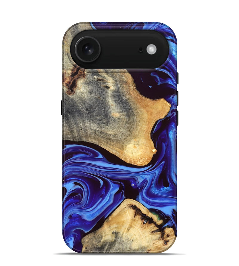 iPhone 17 Air Wood Live Edge Phone Case - Alisson (Blue, 832669)