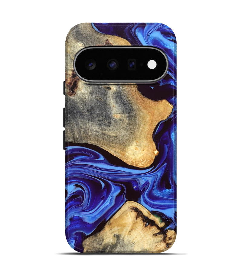 Pixel 11 Pro Wood Live Edge Phone Case - Alisson (Blue, 832669)