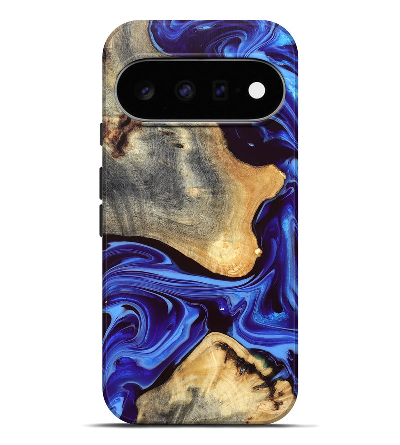 Pixel 11 Pro XL Wood Live Edge Phone Case - Alisson (Blue, 832669)