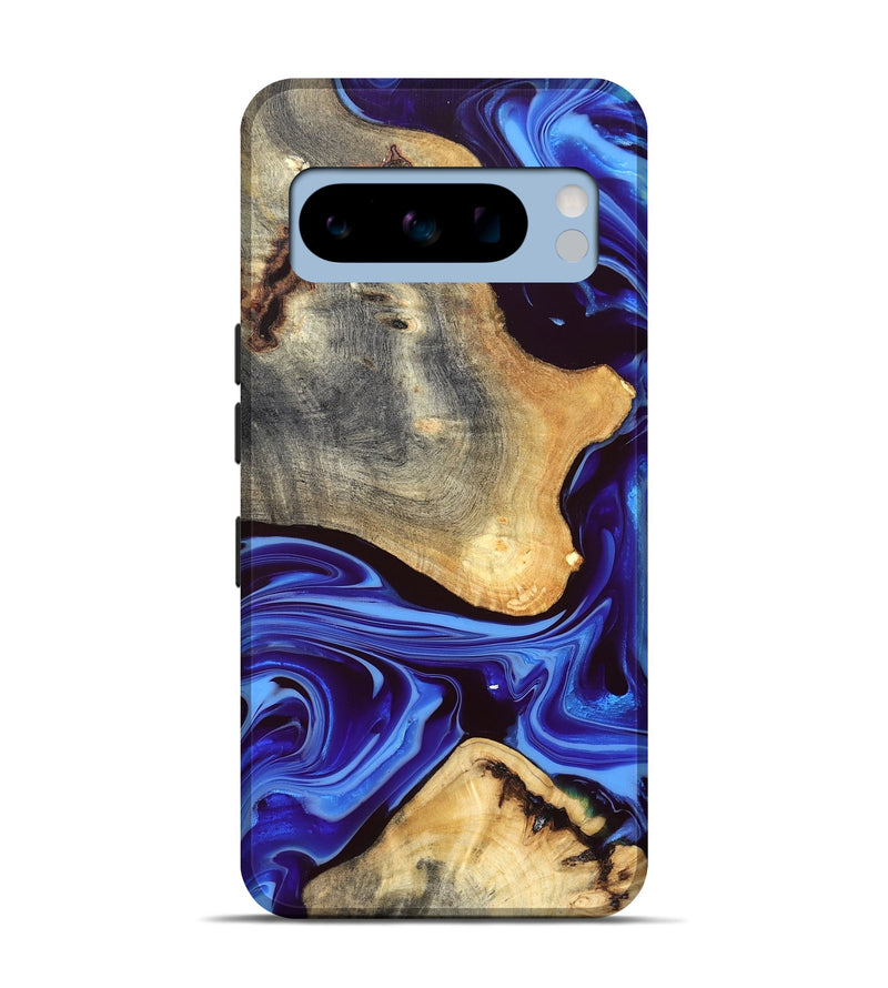 Pixel 8 Pro Wood Live Edge Phone Case - Alisson (Blue, 832669)