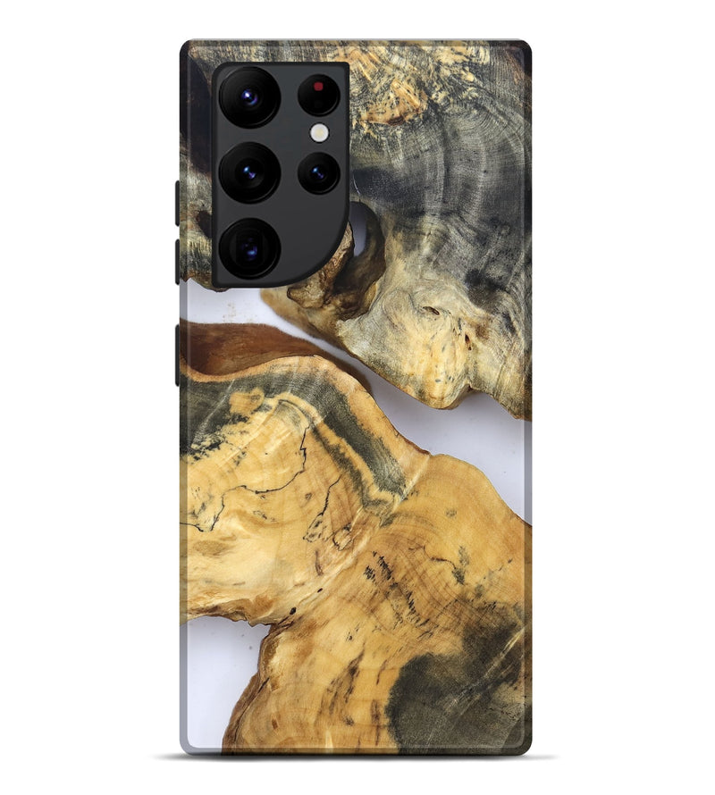 Galaxy S22 Ultra Wood Live Edge Phone Case - Rihanna (Clear, 832671)