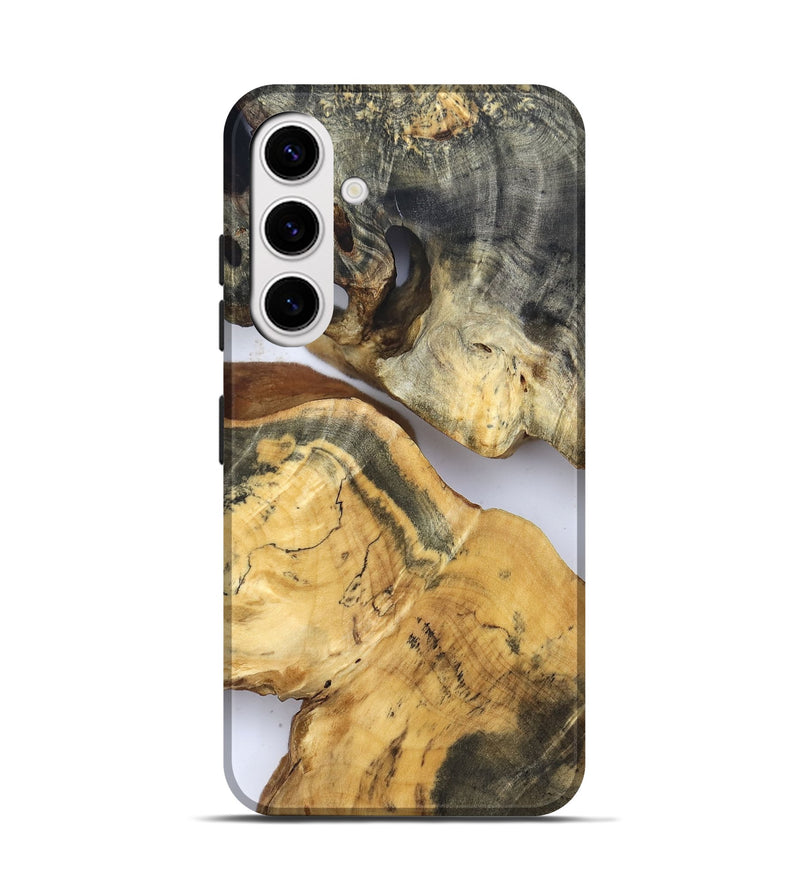 Galaxy S25 Wood Live Edge Phone Case - Rihanna (Clear, 832671)