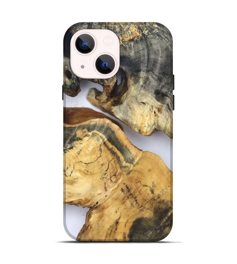 iPhone 14 Wood Live Edge Phone Case - Rihanna (Clear, 832671)