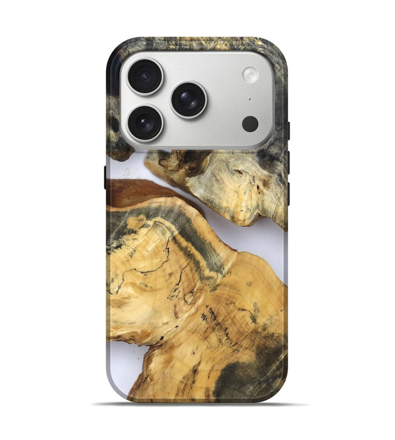 iPhone 17 Pro Wood Live Edge Phone Case - Rihanna (Clear, 832671)