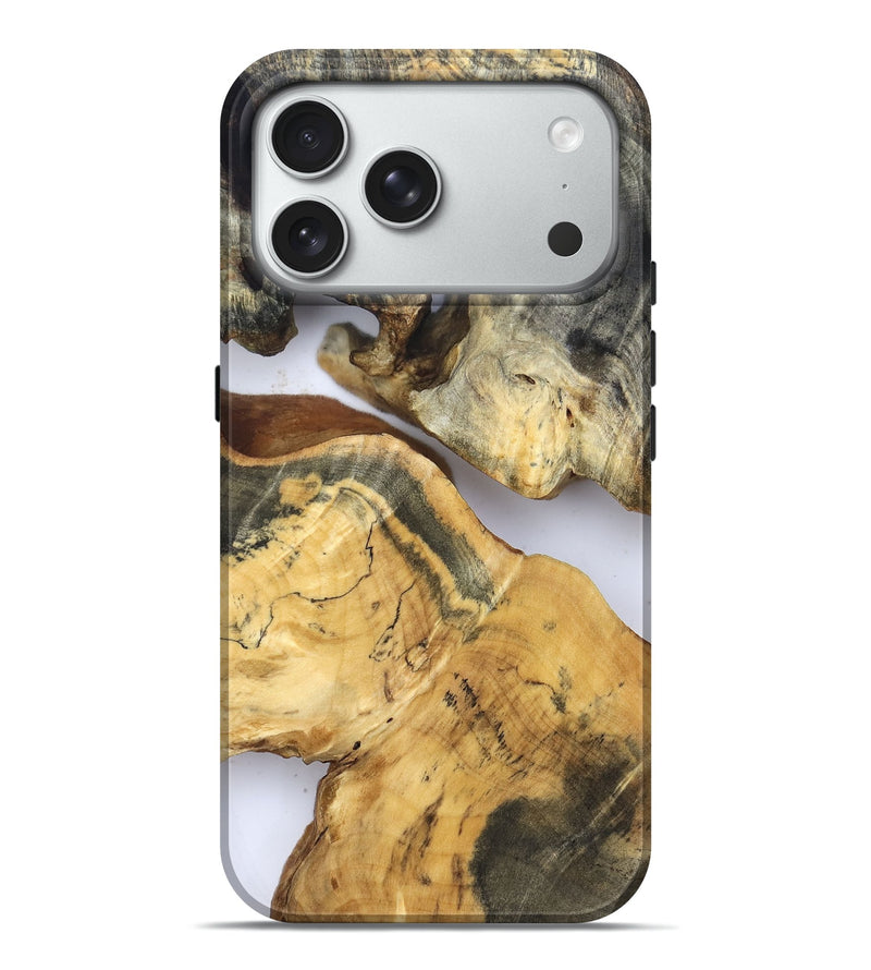 iPhone 18 Pro Max Wood Live Edge Phone Case - Rihanna (Clear, 832671)