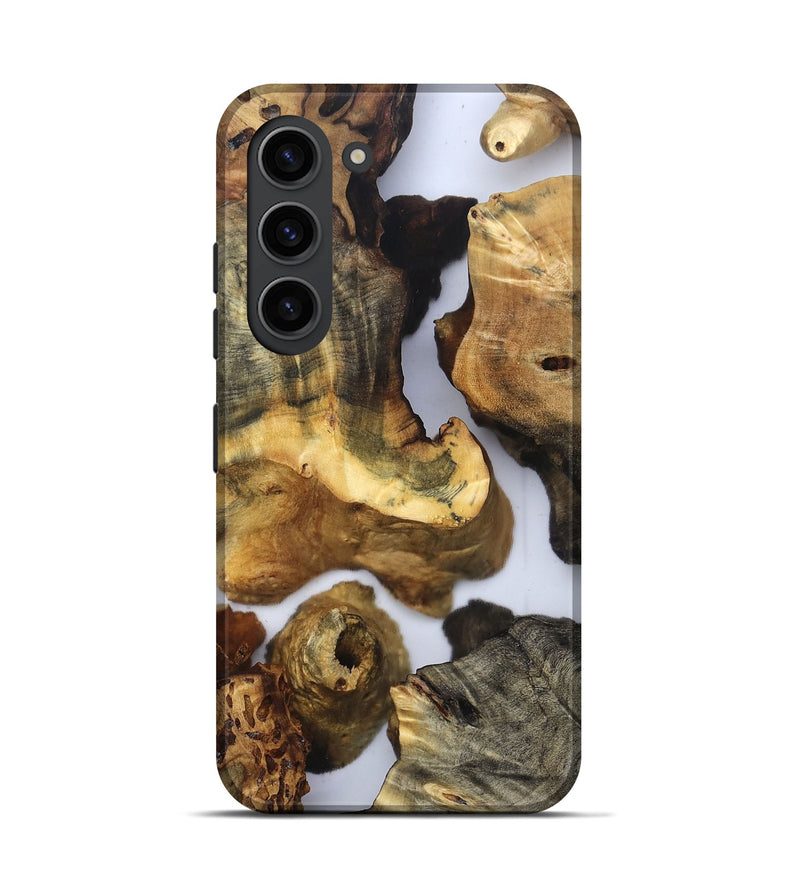 Galaxy S23 Wood Live Edge Phone Case - Lucie (Clear, 832673)