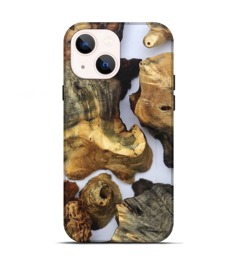 iPhone 13 Wood Live Edge Phone Case - Lucie (Clear, 832673)