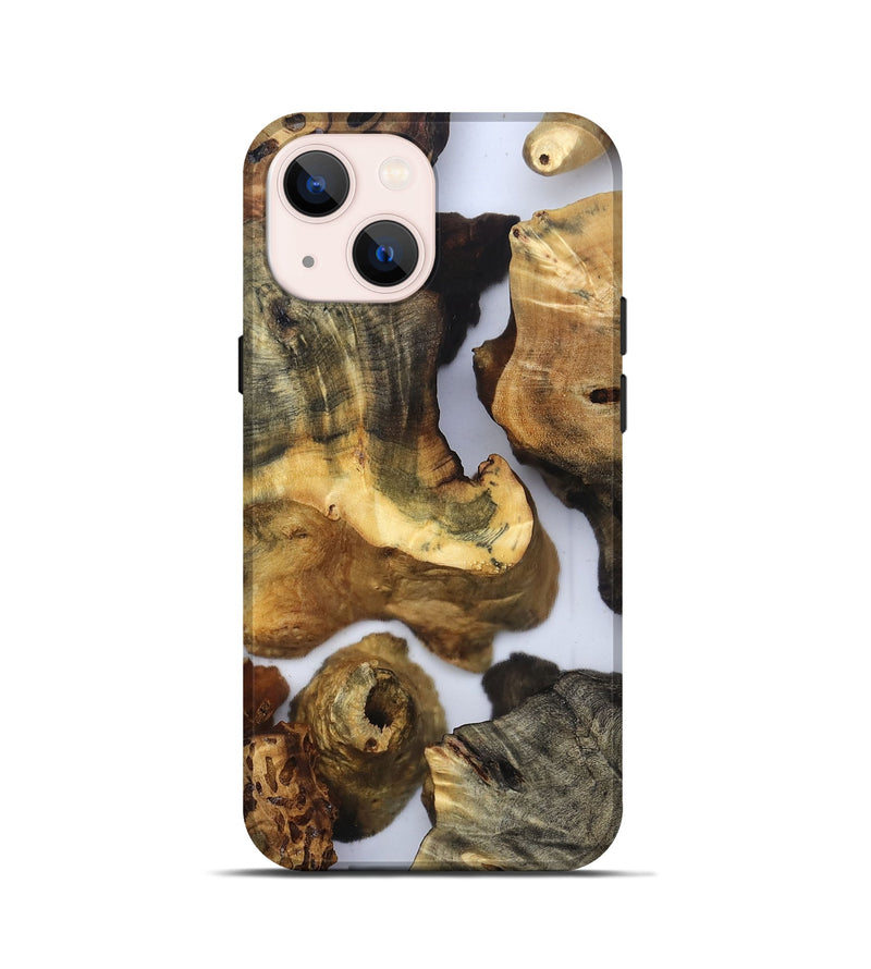 iPhone 13 mini Wood Live Edge Phone Case - Lucie (Clear, 832673)