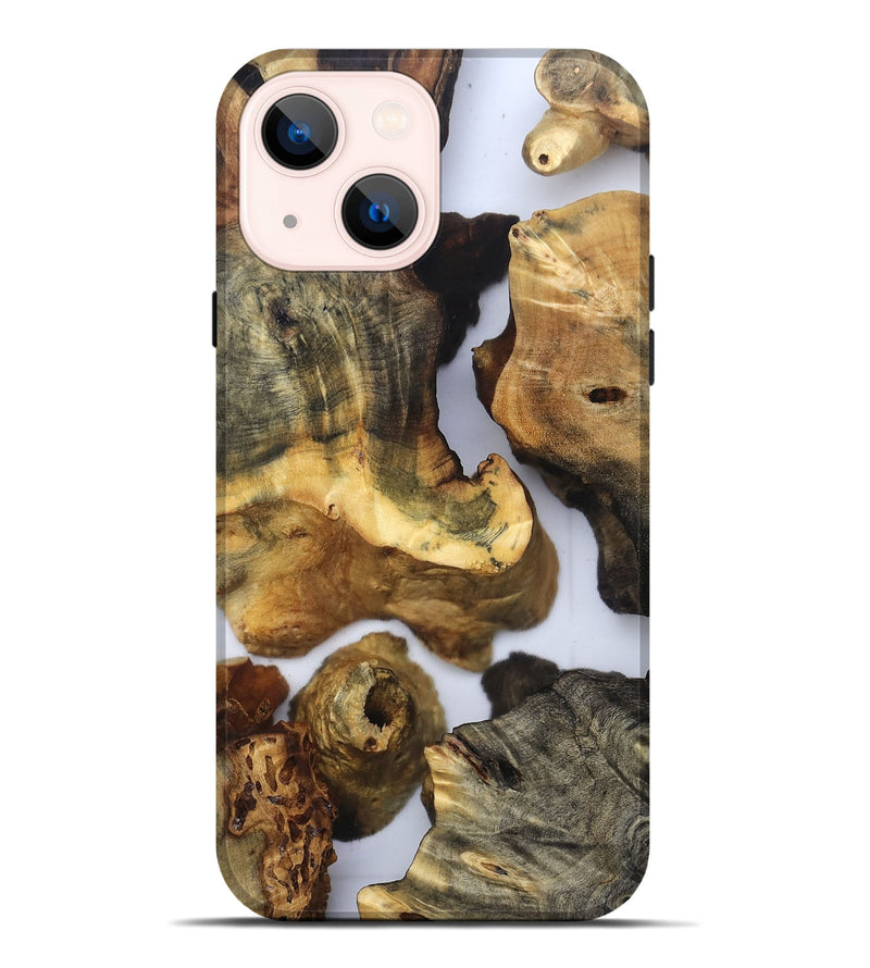 iPhone 14 Plus Wood Live Edge Phone Case - Lucie (Clear, 832673)