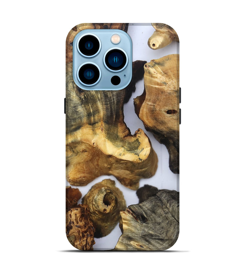 iPhone 14 Pro Wood Live Edge Phone Case - Lucie (Clear, 832673)