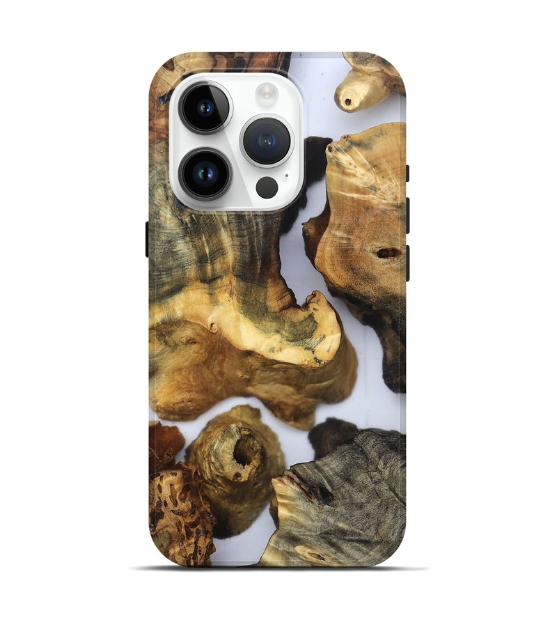 iPhone 15 Pro Wood Live Edge Phone Case - Lucie (Clear, 832673)