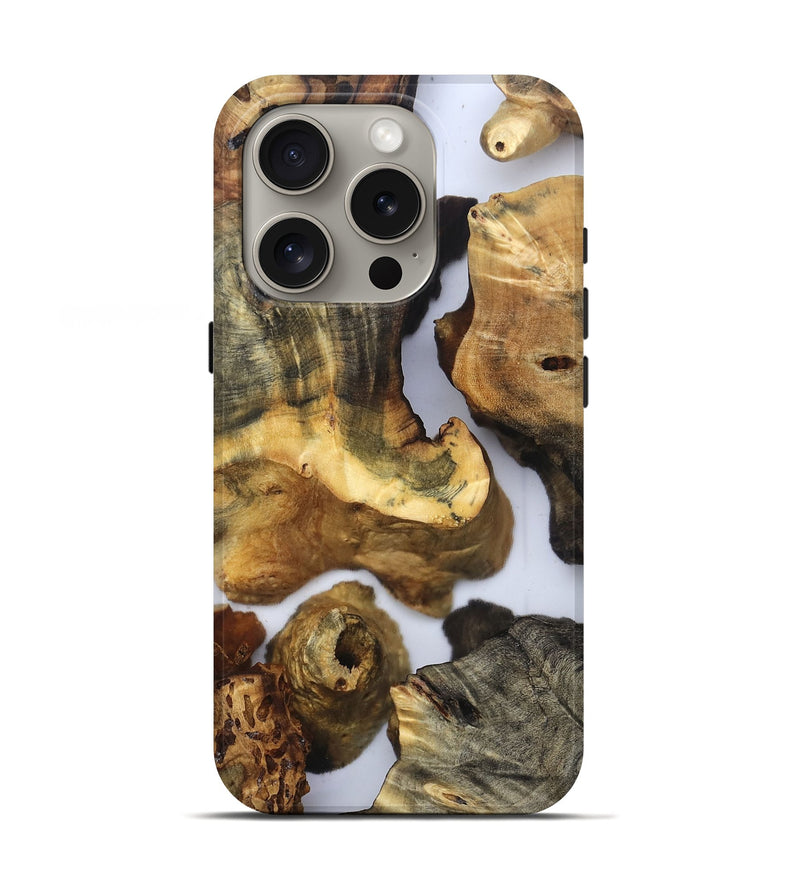 iPhone 16 Pro Wood Live Edge Phone Case - Lucie (Clear, 832673)