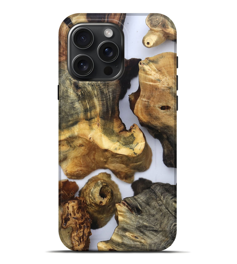 iPhone 16 Pro Max Wood Live Edge Phone Case - Lucie (Clear, 832673)