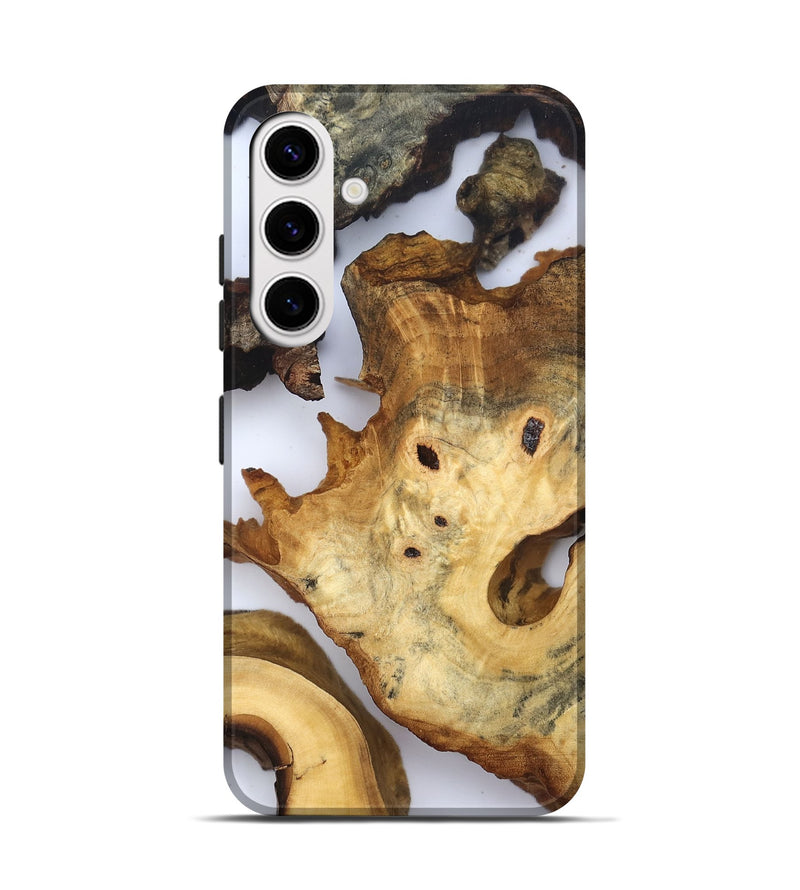 Galaxy S25 Wood Live Edge Phone Case - Thelma (Clear, 832674)