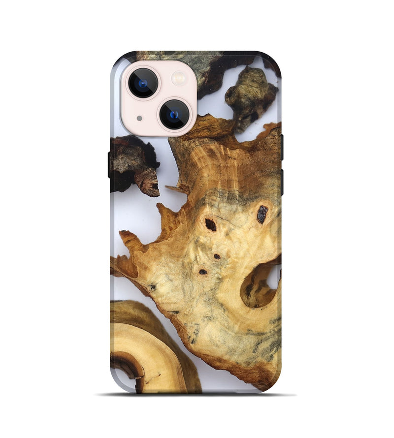 iPhone 13 mini Wood Live Edge Phone Case - Thelma (Clear, 832674)