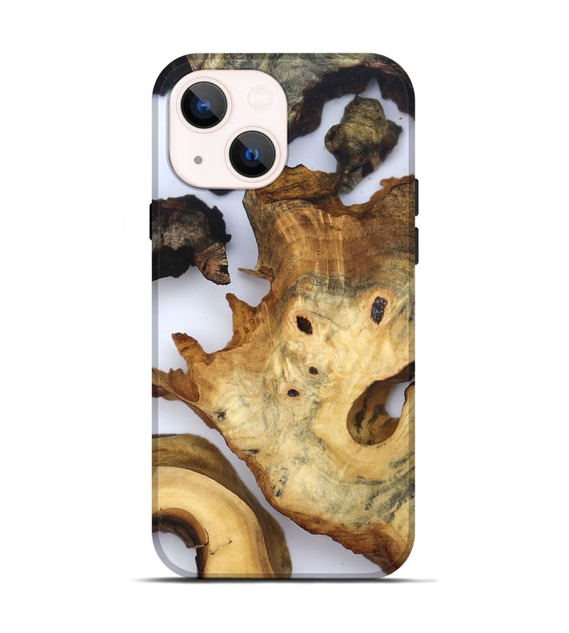 iPhone 14 Wood Live Edge Phone Case - Thelma (Clear, 832674)