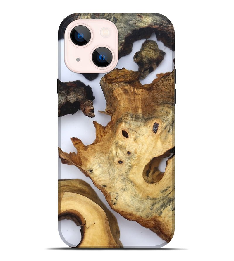iPhone 14 Plus Wood Live Edge Phone Case - Thelma (Clear, 832674)