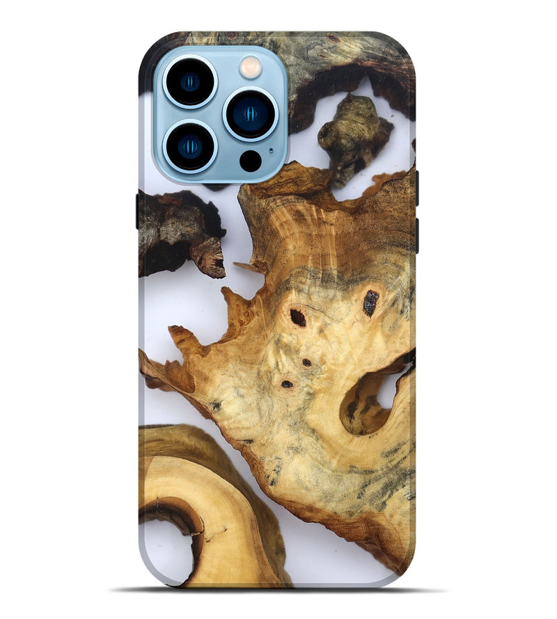 iPhone 14 Pro Max Wood Live Edge Phone Case - Thelma (Clear, 832674)