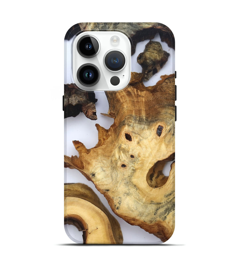 iPhone 15 Pro Wood Live Edge Phone Case - Thelma (Clear, 832674)