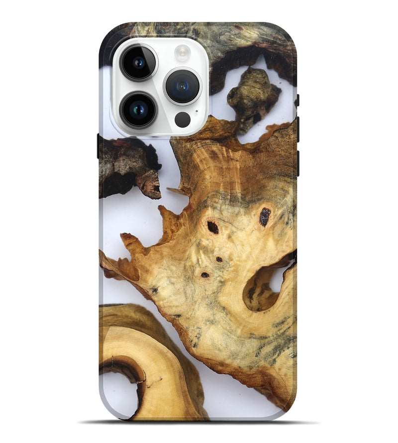 iPhone 15 Pro Max Wood Live Edge Phone Case - Thelma (Clear, 832674)