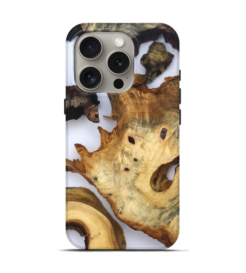 iPhone 16 Pro Wood Live Edge Phone Case - Thelma (Clear, 832674)