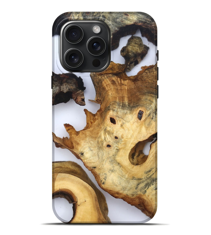 iPhone 16 Pro Max Wood Live Edge Phone Case - Thelma (Clear, 832674)