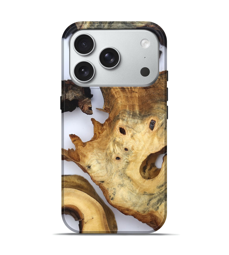 iPhone 18 Pro Wood Live Edge Phone Case - Thelma (Clear, 832674)
