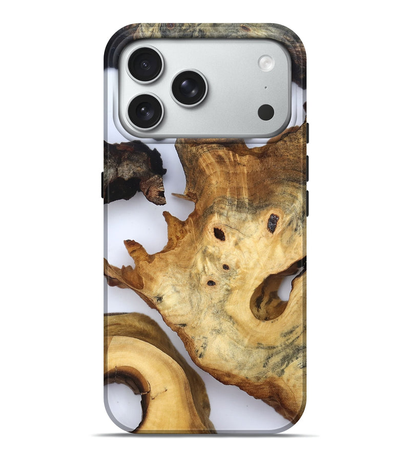 iPhone 18 Pro Max Wood Live Edge Phone Case - Thelma (Clear, 832674)