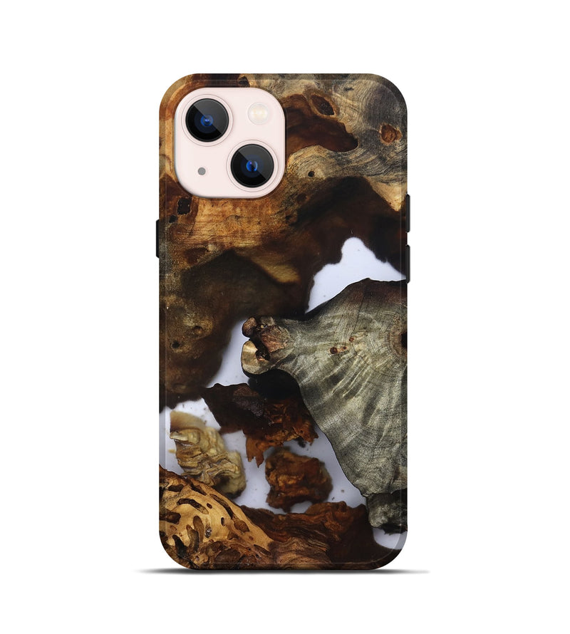 iPhone 13 mini Wood Live Edge Phone Case - Ensley (Clear, 832675)